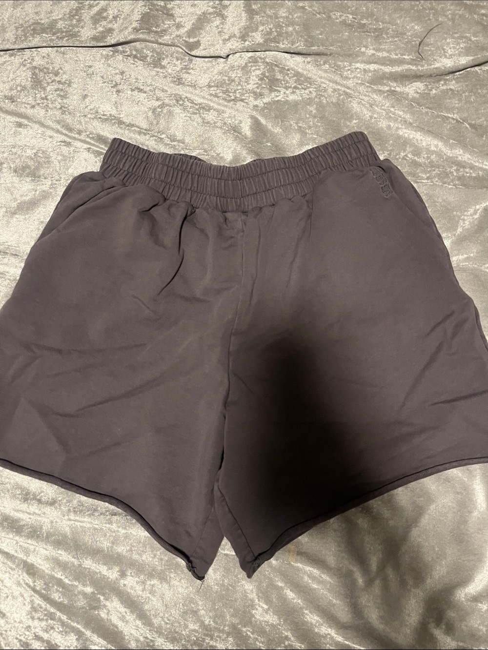 Meshki Black Athletic Elastic-Waist Women's Shorts